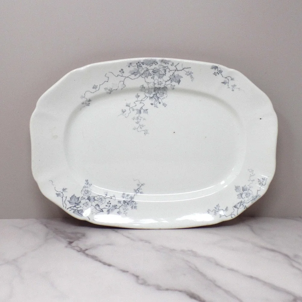 Antique Alfred Meakin Ironstone Transferware Platter / Underplate, Superior